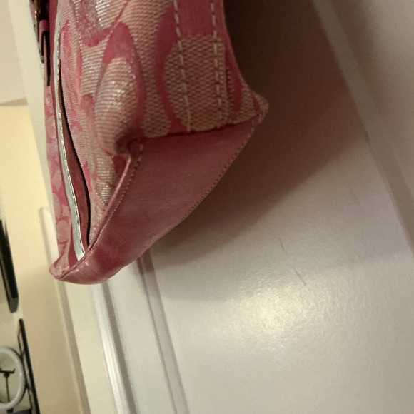 COACH 2005 Rare Vintage Pink & Silver Tie Dye Metallic Tote & Wallet Set Y2K - Picture 16 of 16